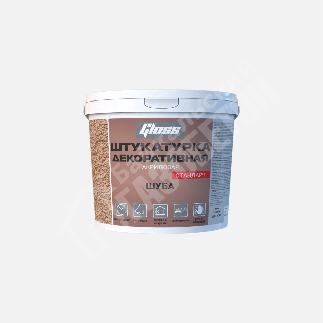 картинка Декоративная штукатурка Шуба "Gloss", 15 кг 